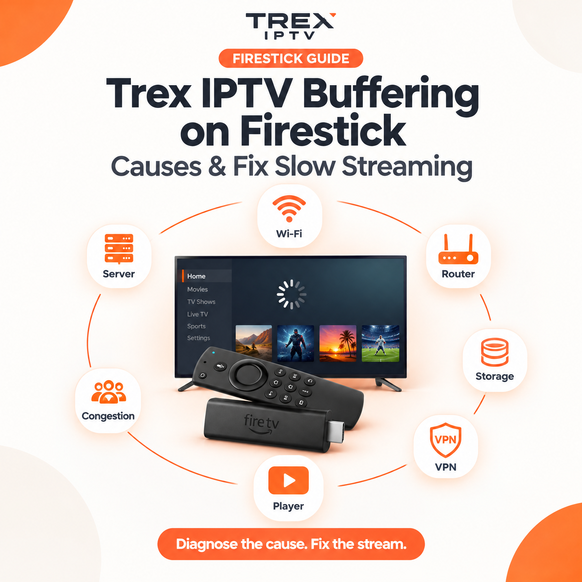 Trex IPTV Buffering on Firestick: Fix Slow Streaming